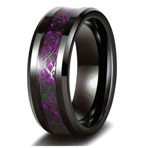 Purple and Black band ring